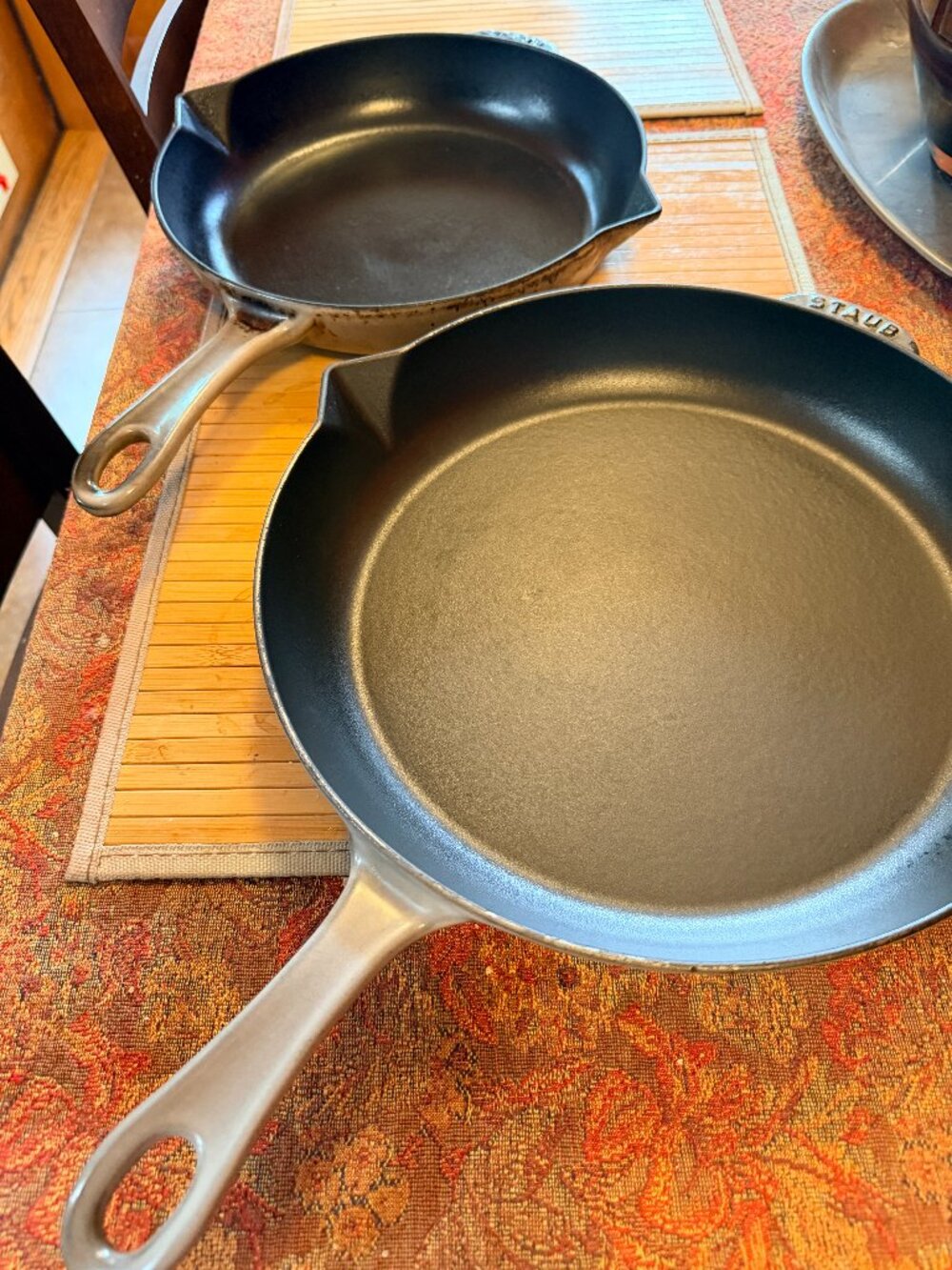 Staub Enameled Cast Iron Skillet Set - $225